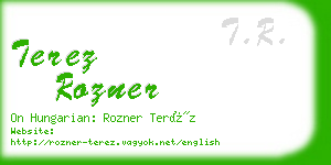 terez rozner business card